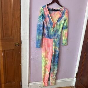 Colorful Tie-Dye Jumpsuit